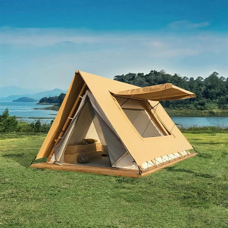Tenda Glamping em formato de A